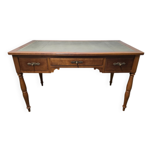 bureau plat cuir, style