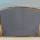 Three-Panel Neoclassical Fire Screen with Wire Mesh and Brass Frame