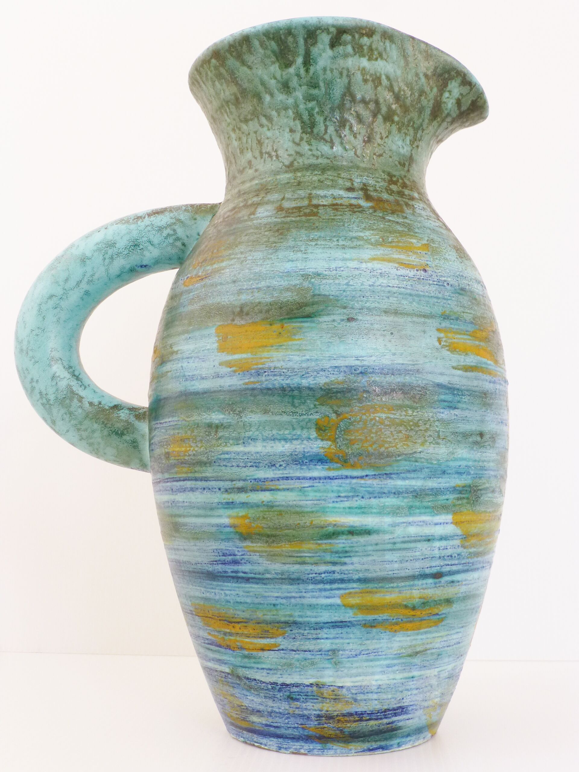 Important pitcher Robert Dupanier in Vallauris vintage 50's 50s ceramic