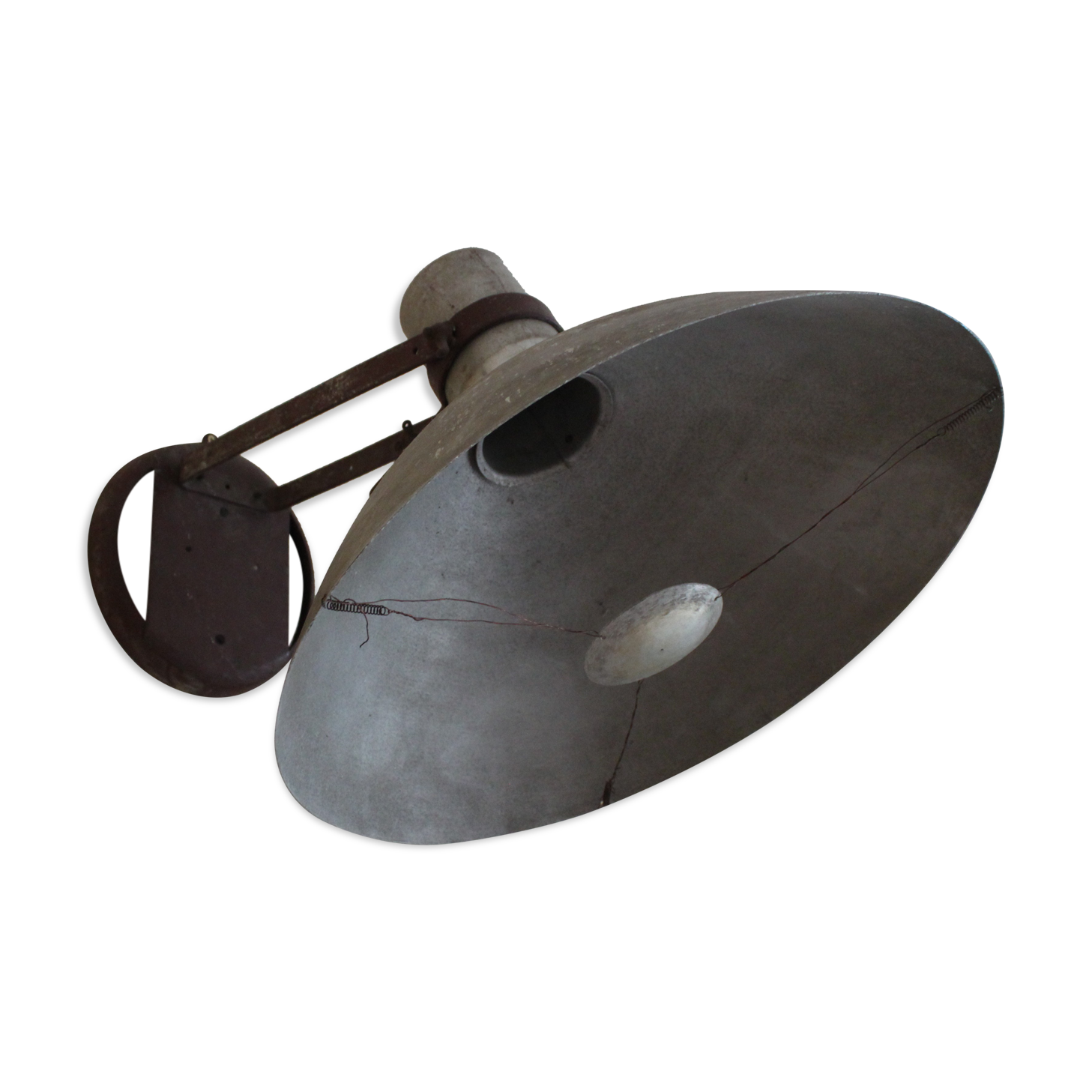 Very large lamp, bowl, industrial 1930 60cm!