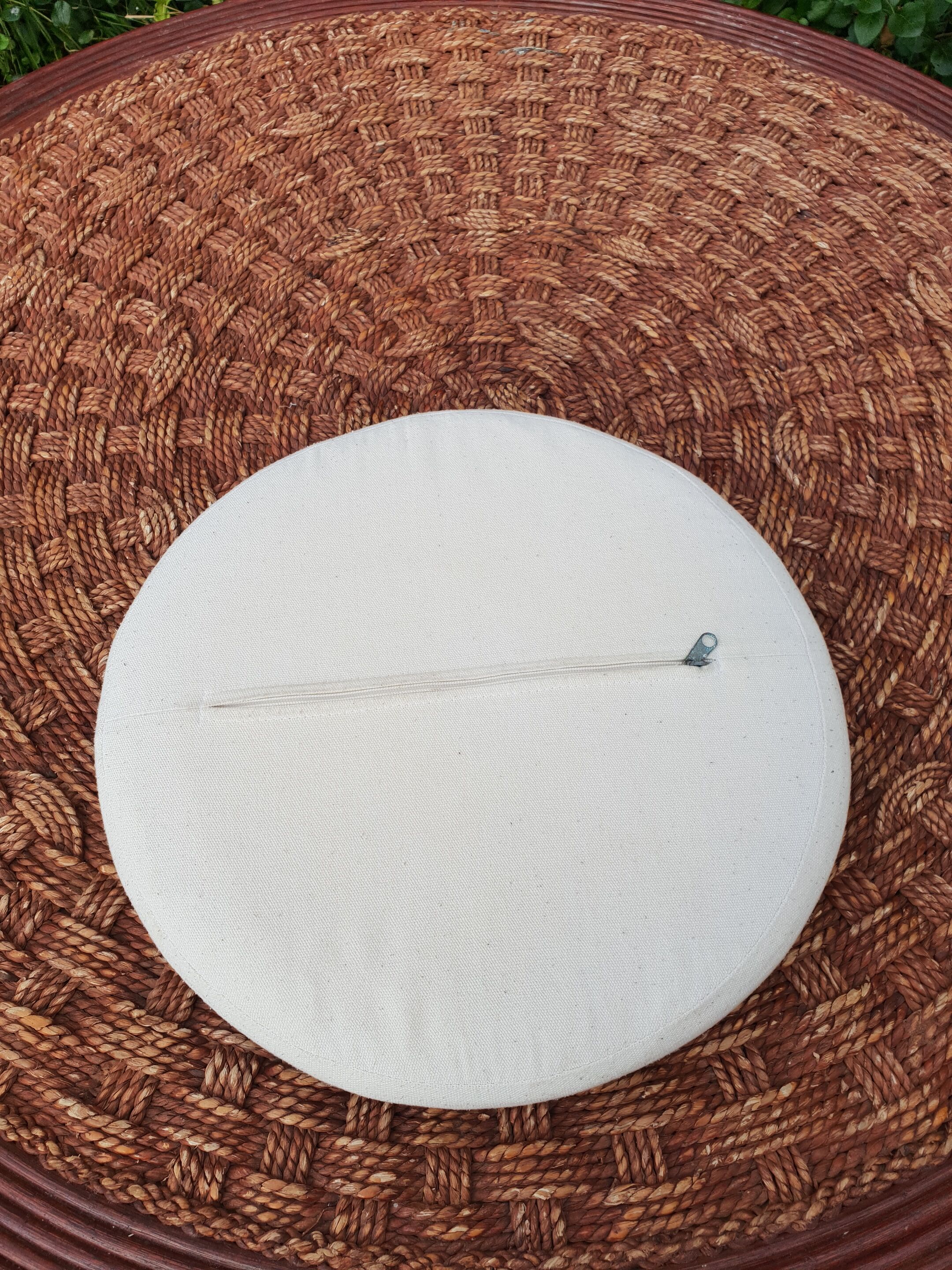 Vintage rope coffee table and stools