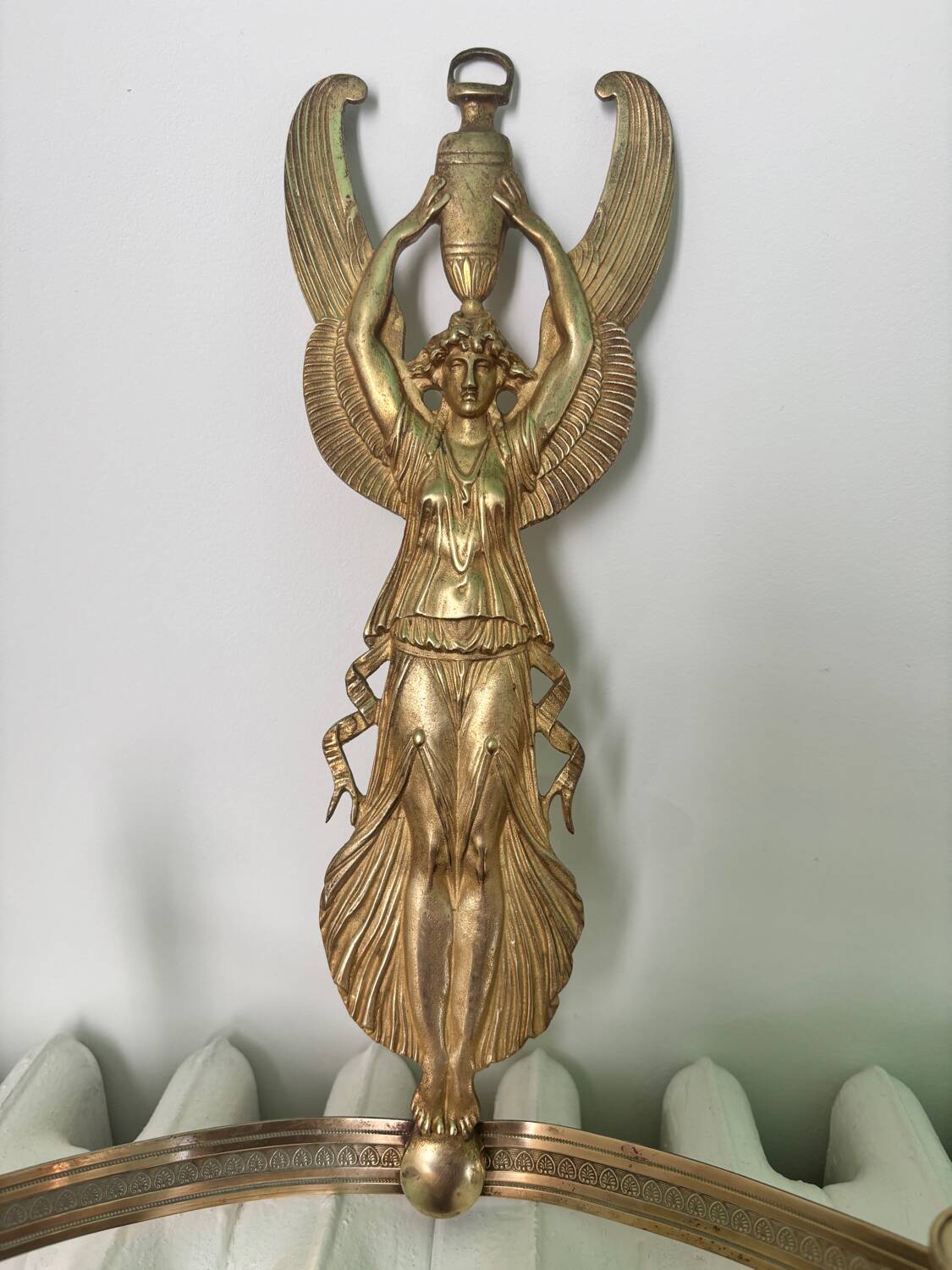 Large candlestick with winged caryatids