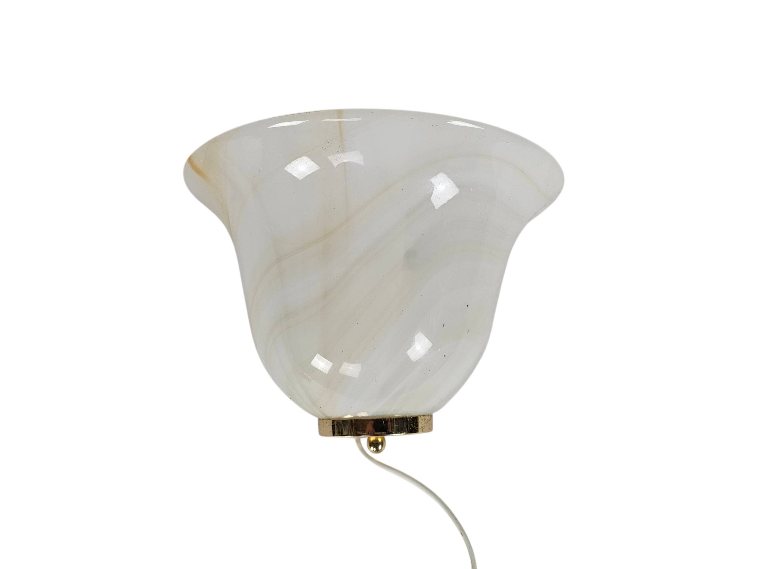 Wall lamp - Barovier & Toso style - marbled glass - applique - gold - 90s