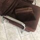 Vintage chocolate corduroy morris system deckchair
