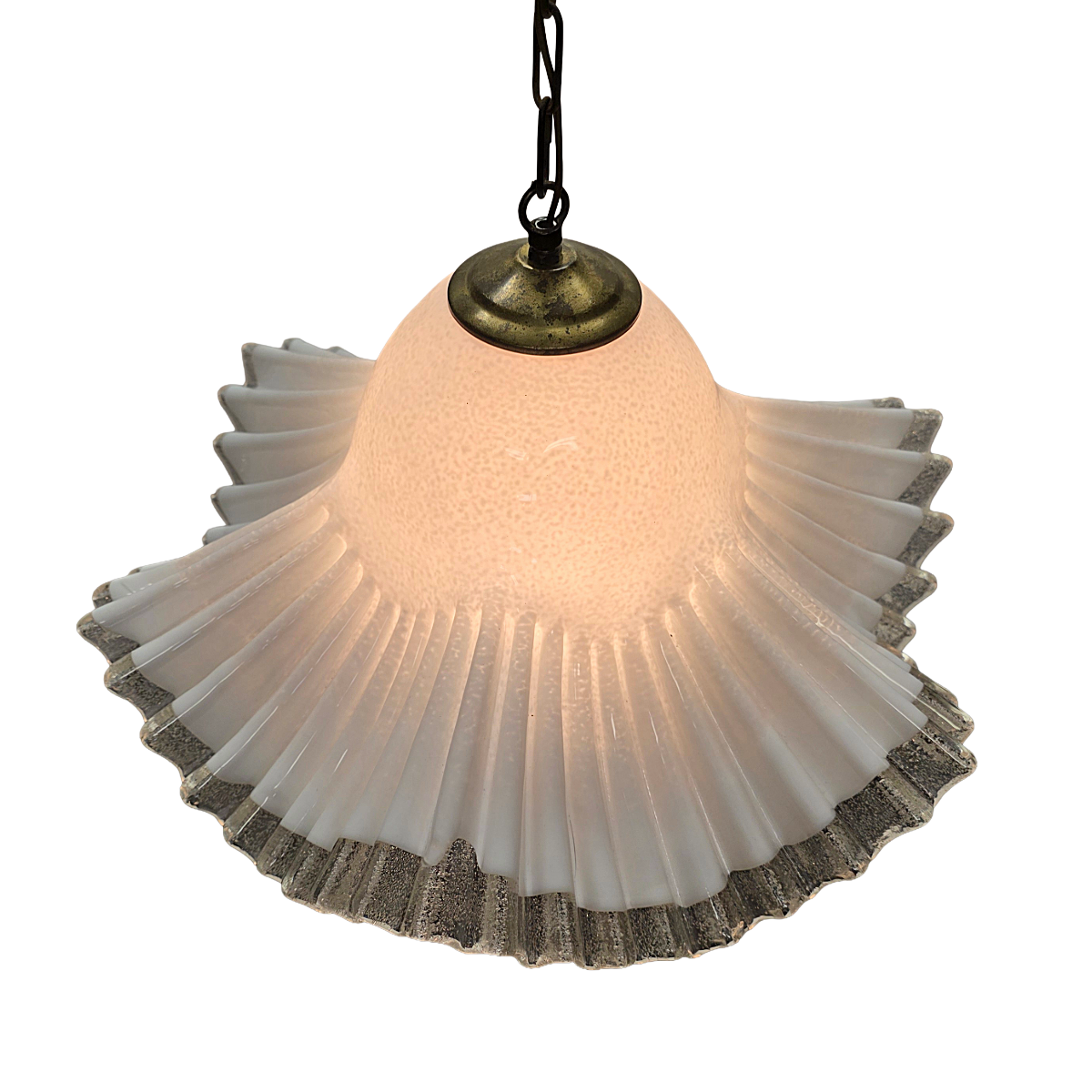 Lampe à pendentif Murano Fazzoletto, années 1970