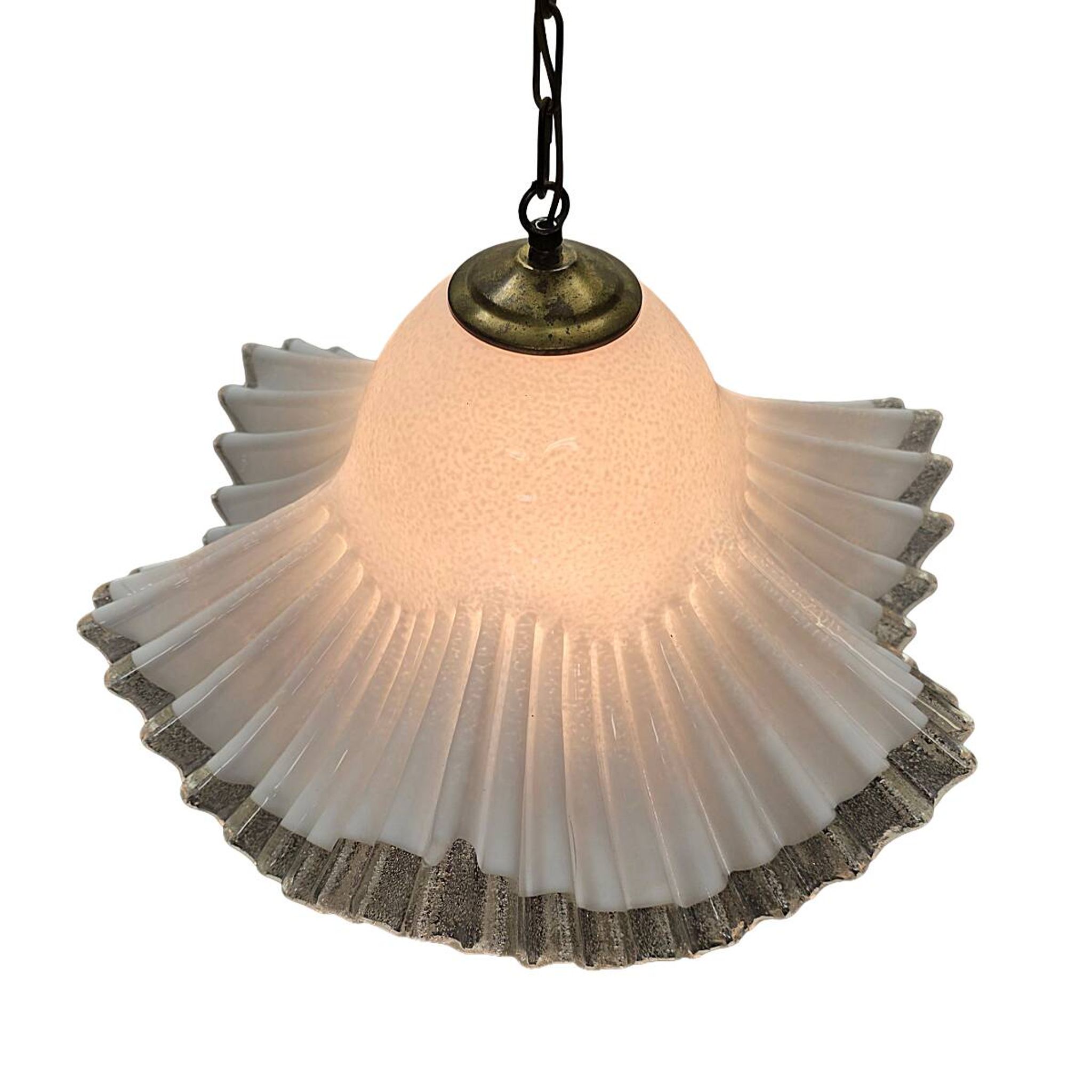 Lampe à pendentif Murano Fazzoletto, années 1970
