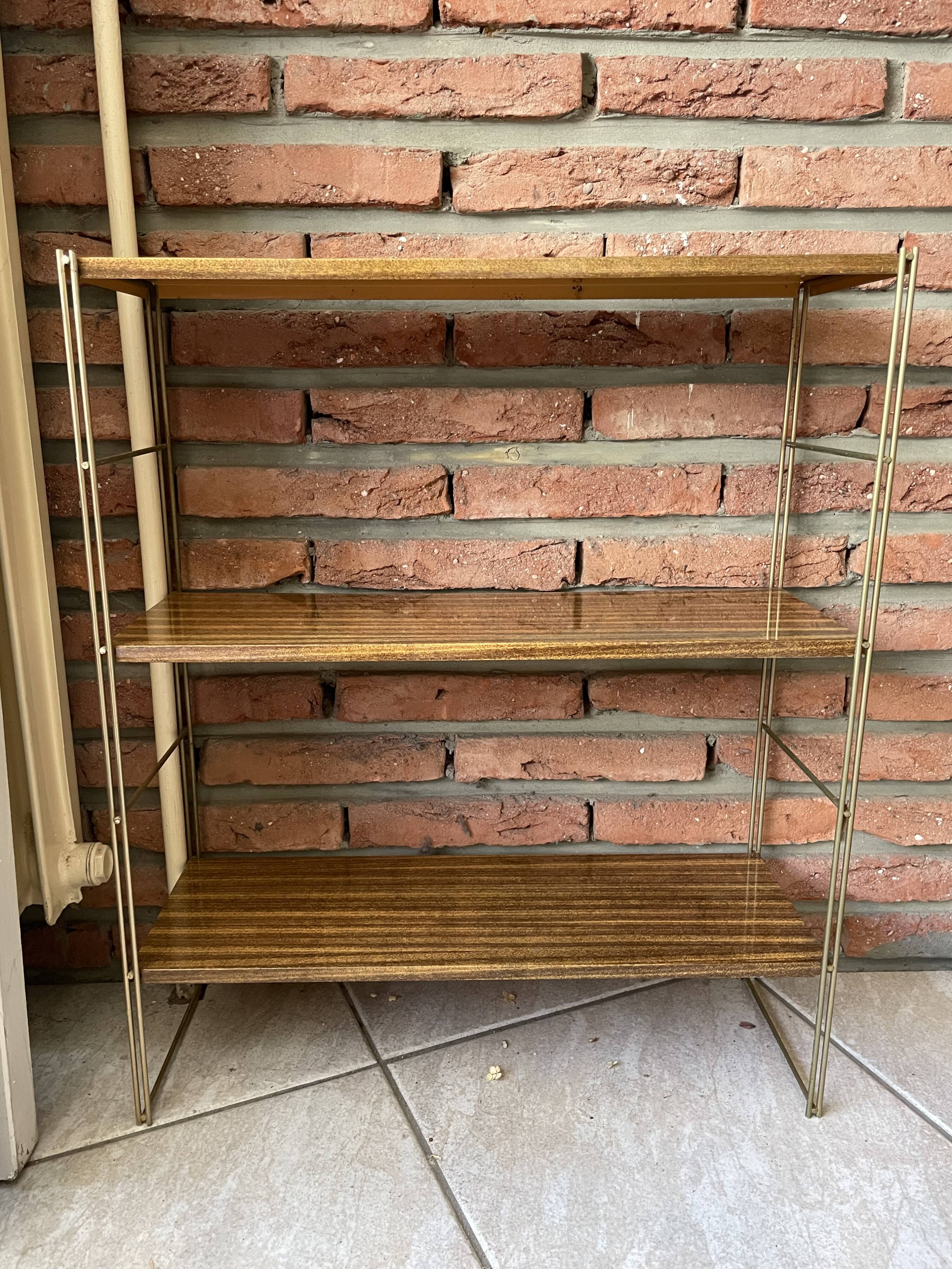 Iron and sheet metal shelf