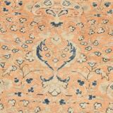 Grand Tapis Vintage Pêche & Beige – Motifs Fins, Tons Clairs, 298x400 Cm