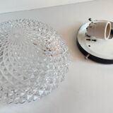 50s semi-crystal ceiling light