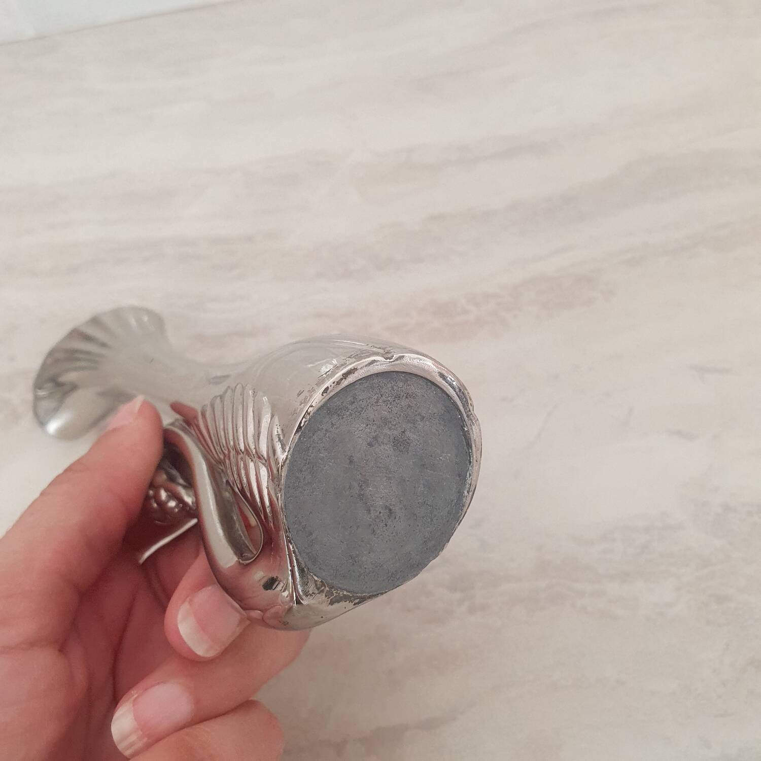 Soliflore Cygne en metal