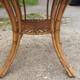 Rattan round table