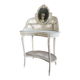 Coiffeuse du XIXe en bois peint et cannage de style Louis XVI