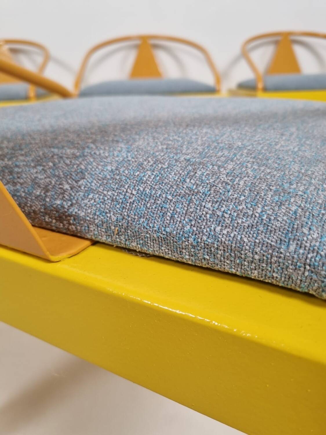 Memphis style chair in the style of Michele De Luchini