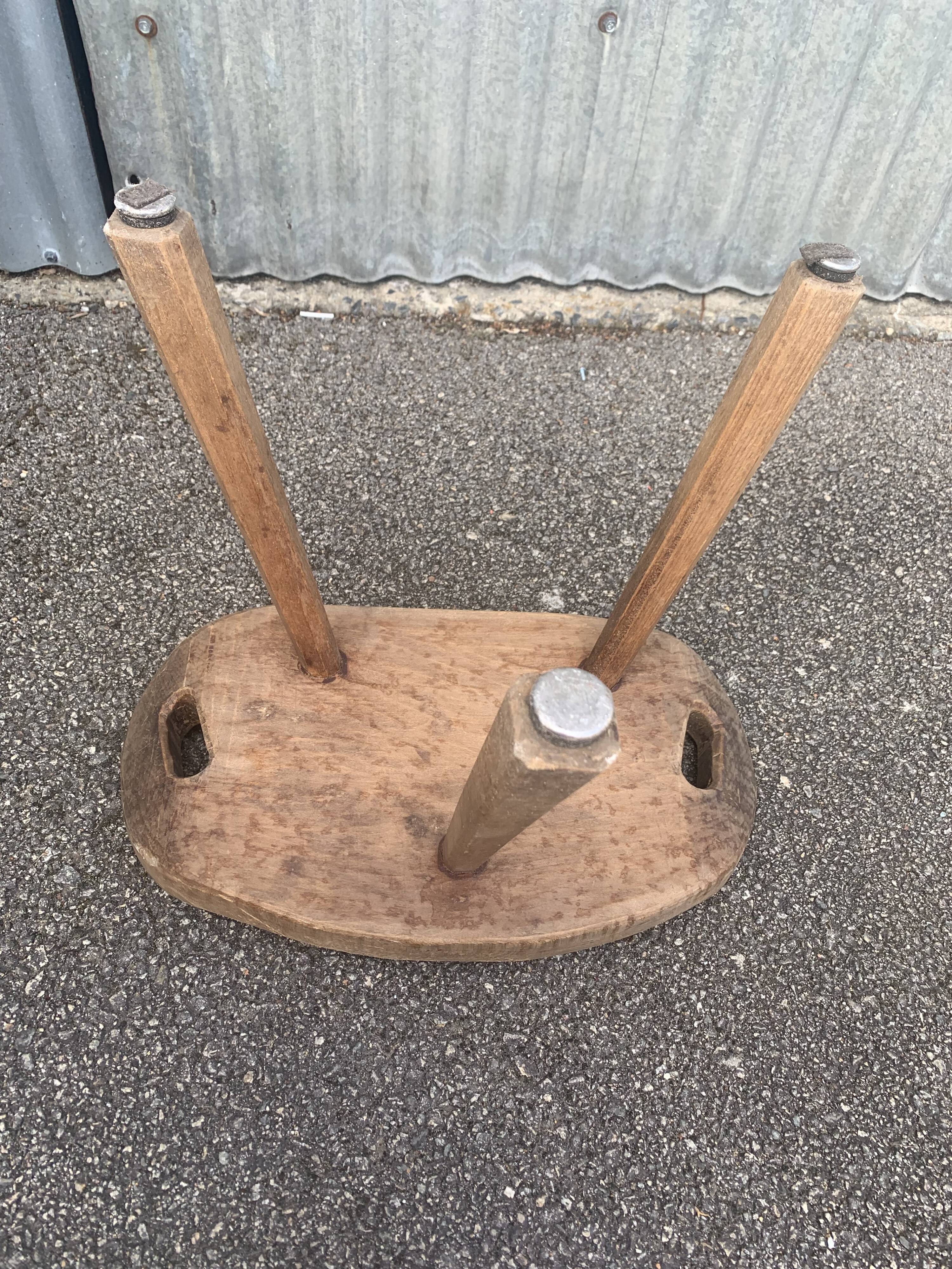 Brutalist tripod stool