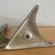 Art Deco candle holders, silver-plated cast iron.