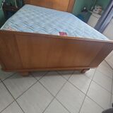 Solid oak bed from the 1960s