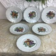 6 Assiettes à dessert Porcelaine Limoges