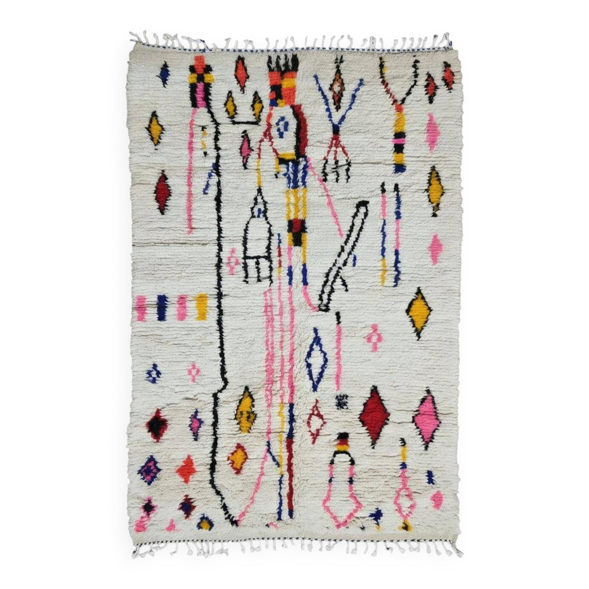Tapis Azilal Marocain Abstrait - 286 x 182 cm