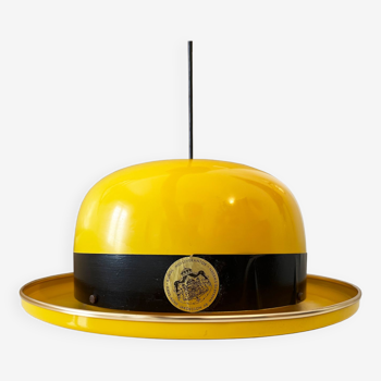 Hans Agne Jakobsson - Yellow Pendant Hat Lamp - Markaryd Sweden