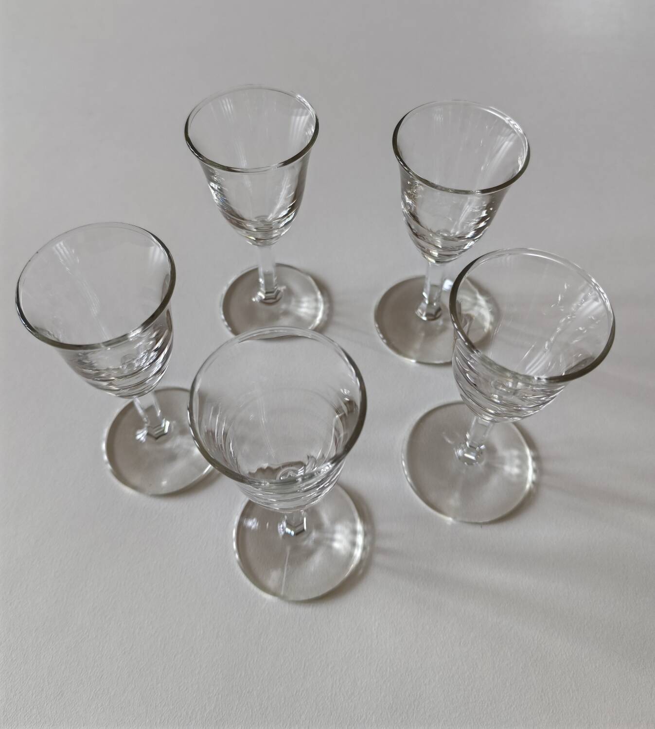 vintage liqueur glasses