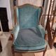 Louis XVI style eared shepherdess armchair