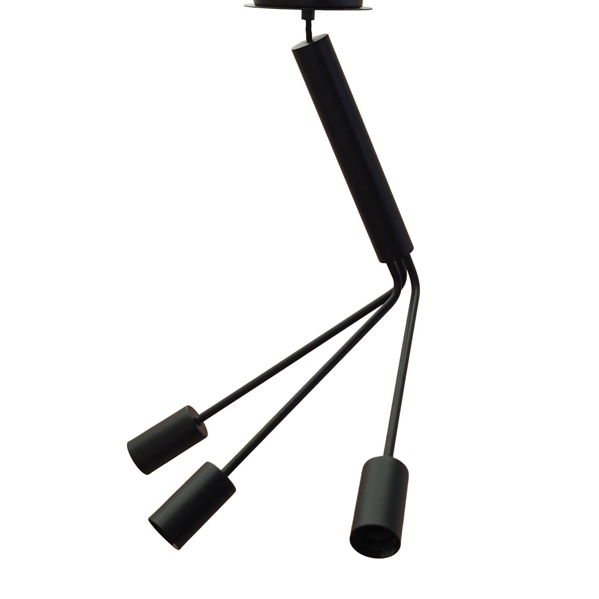 Frandsen pendant lamp black metal three arms 2000s