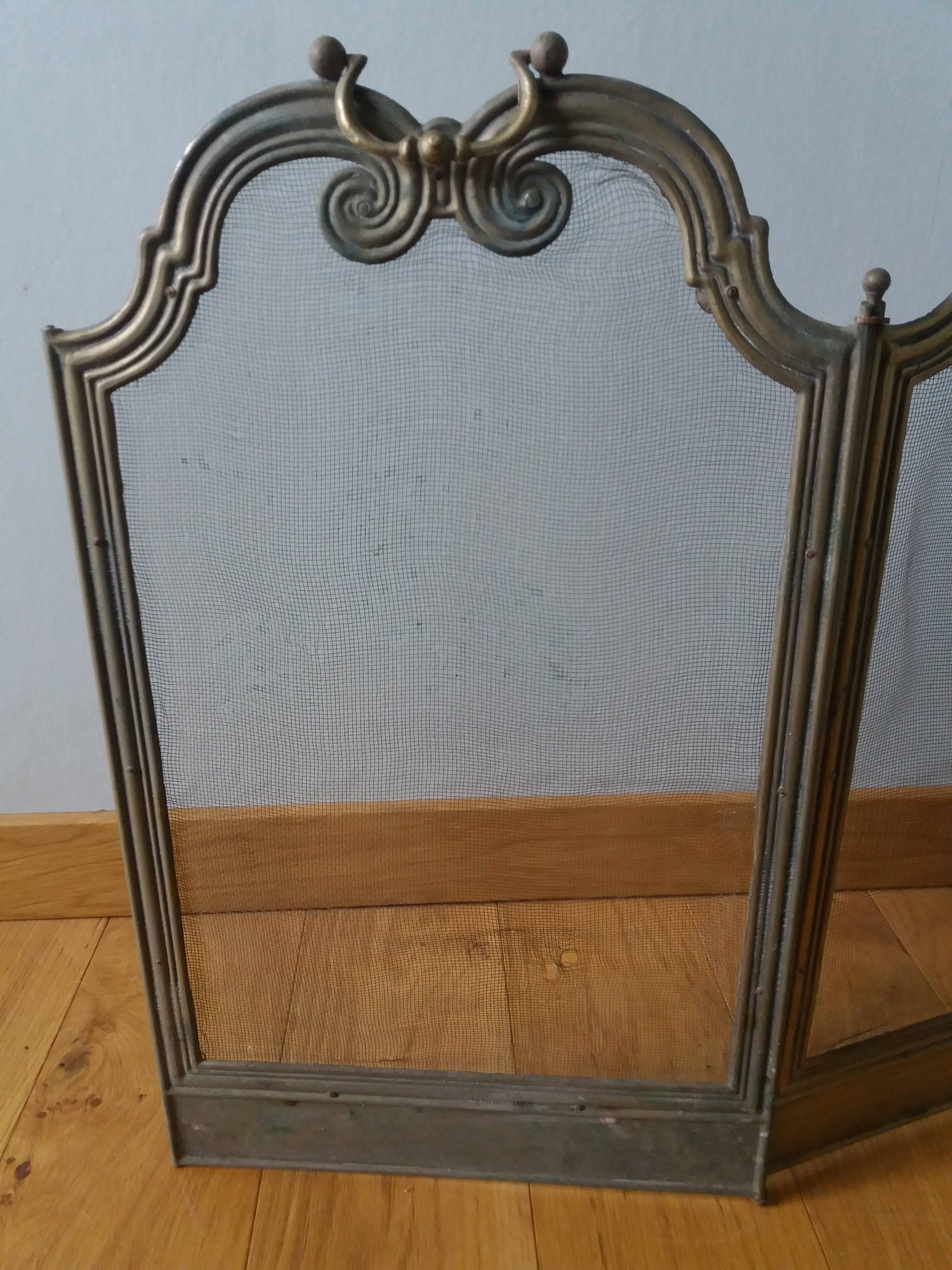 Fire screen fireplace screen 4 leaves