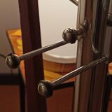 chrome standing ashtray with glass holder 1930 design by Boris Lacroix