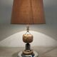 Living lamp in onyx and chromed metal from the 60s/70s