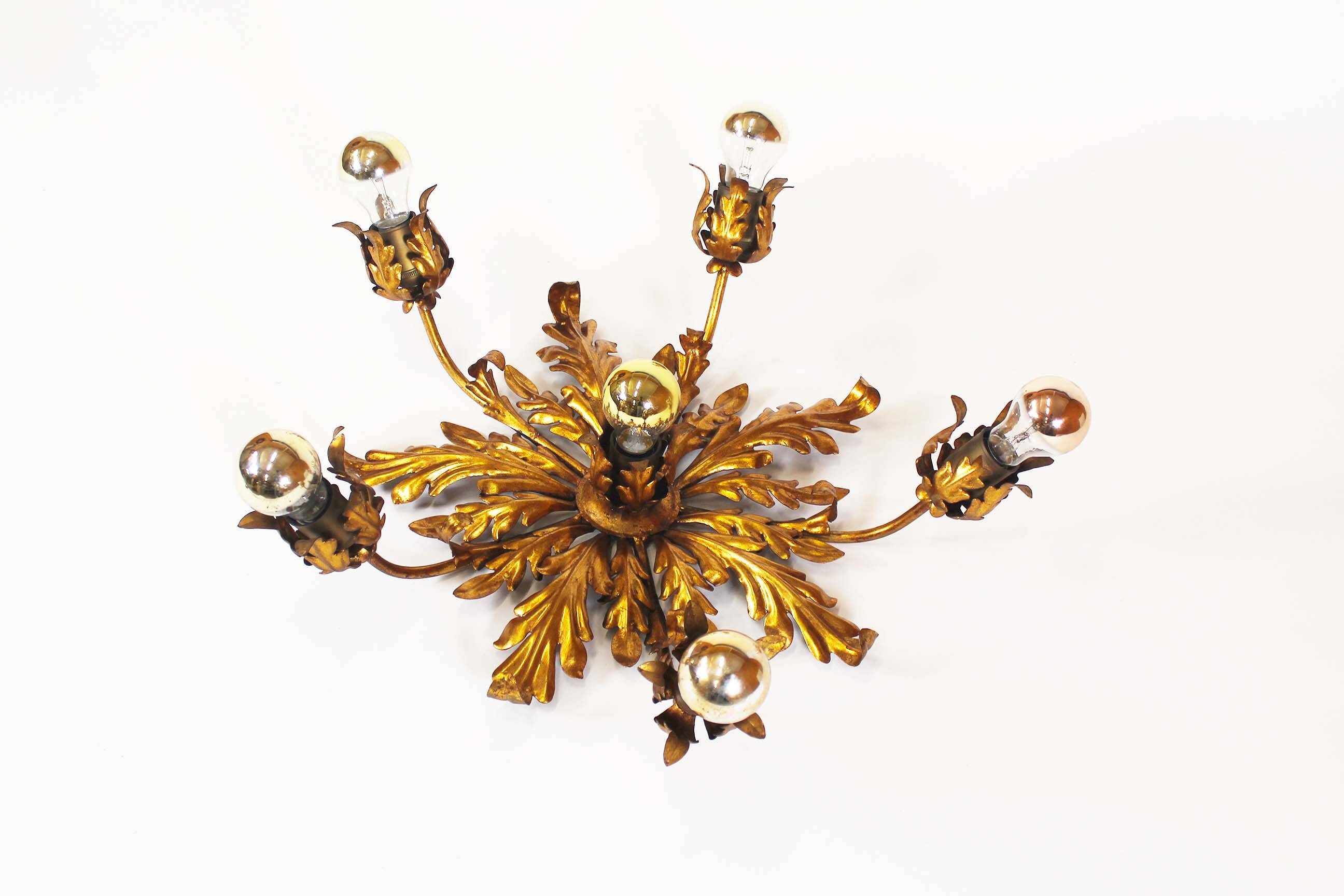 Large Spanish florentine ceiling or wall ligh