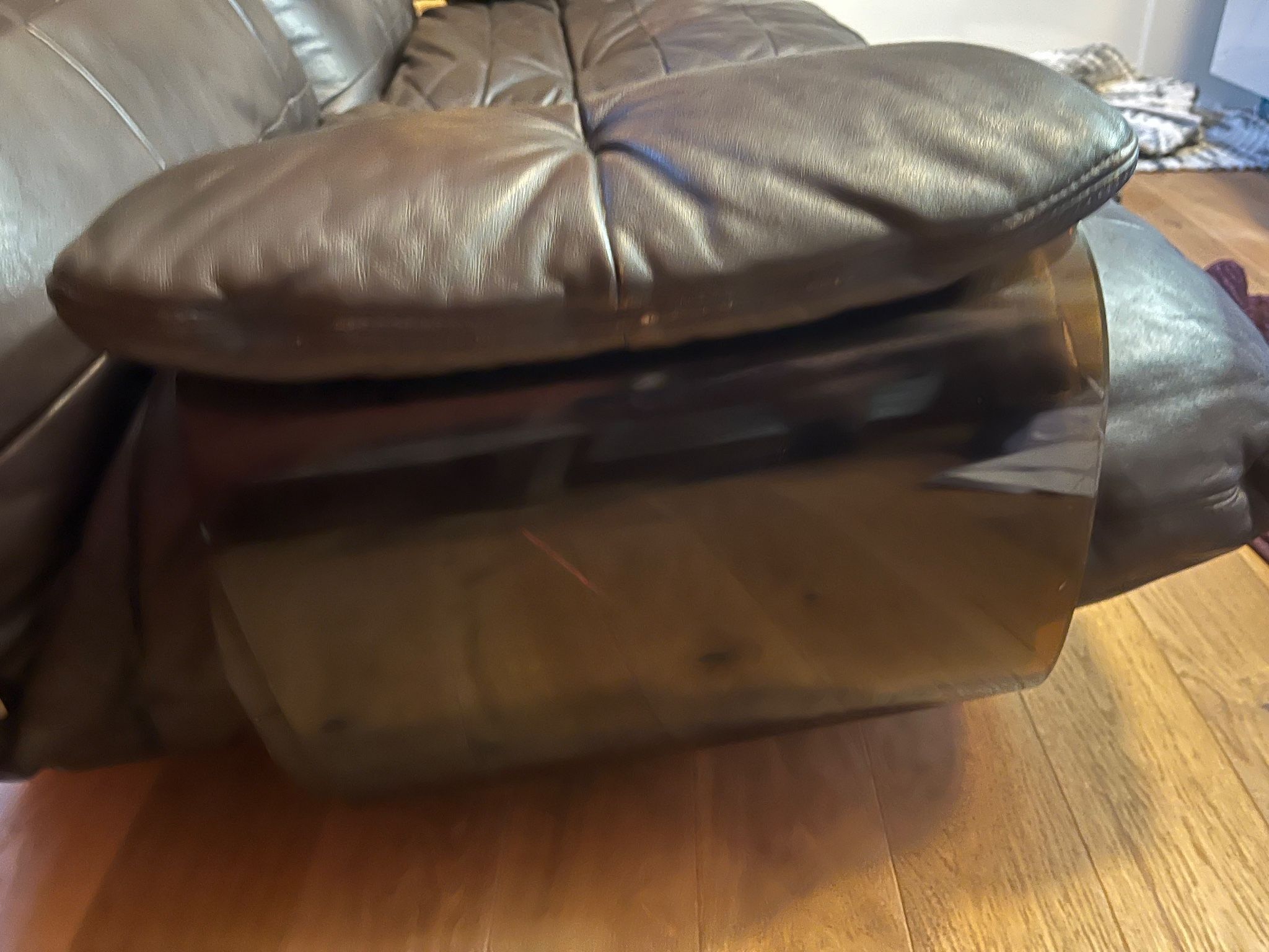 Marsala leather sofa Ligne Roset by Michel Ducaroy