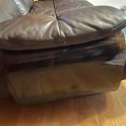 Marsala leather sofa Ligne Roset by Michel Ducaroy