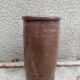 Brown glazed stoneware pot