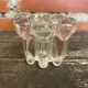 Series 3 Glass Moulded Candle Holders 1970s