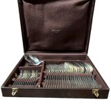 Silver metal cutlery set