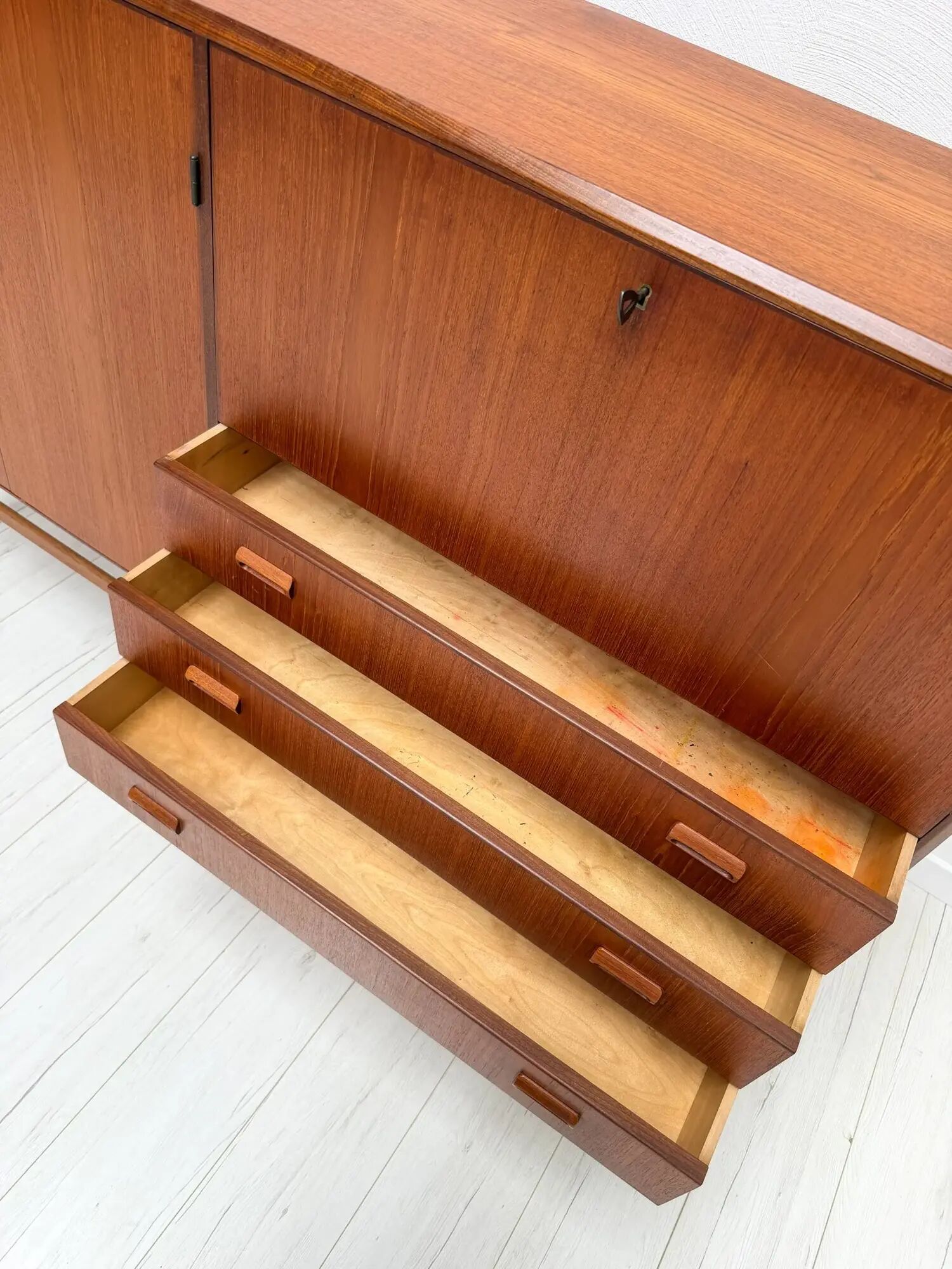 1960s vintage Danish sideboard highboard attributed to Børge Mogensen