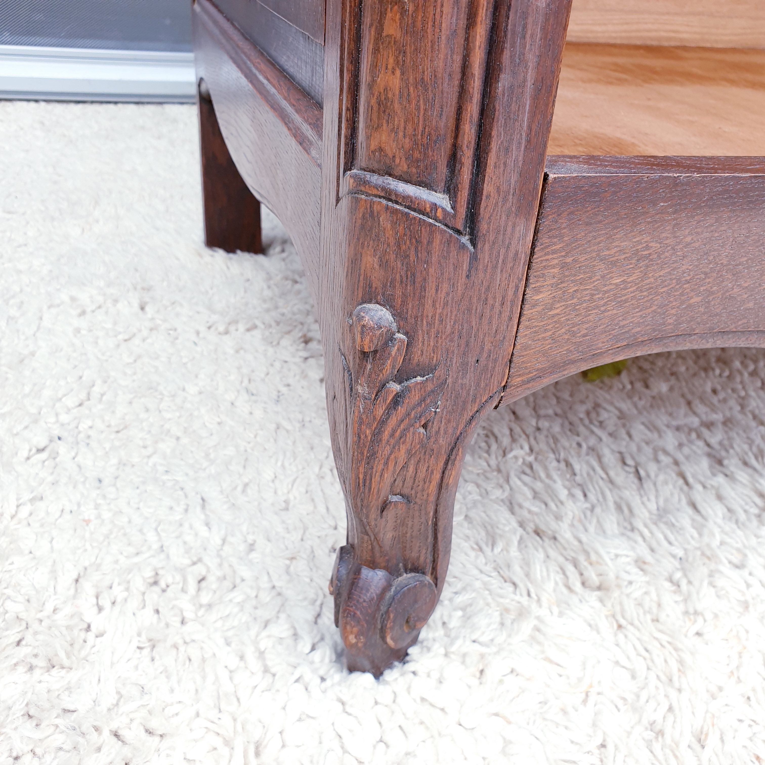 Evolutionary bookcase dressing room Oak Louis XV style