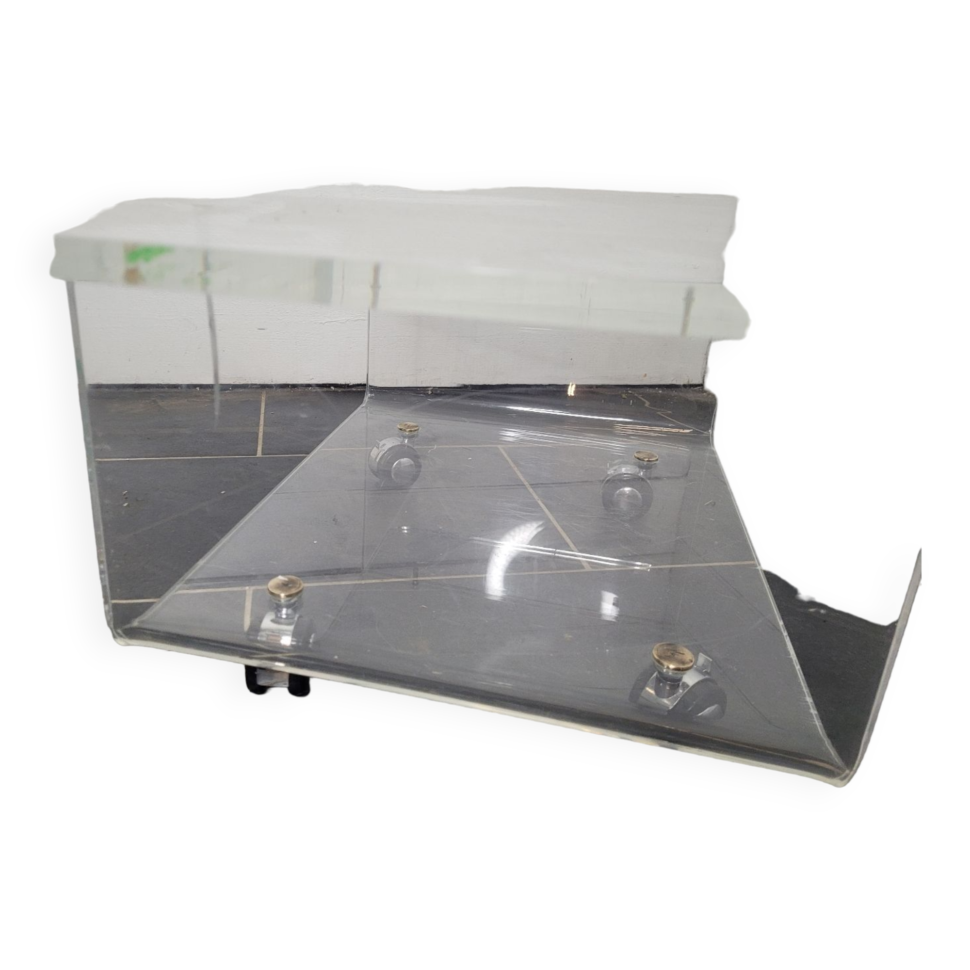 Plexiglas coffee table from the 70s