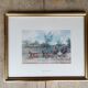 Gravure attelage cheval