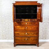 Antique Danish Walnut Cabinet, 1890s