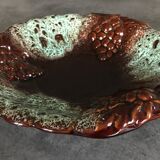 Fruit cup ceramic centerpiece decorated with bunch of grapes, numbered