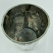 Silver timbale XlXeme poincon minerve large size 67 grams