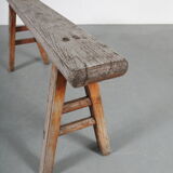 1950s Rustic wooden bench