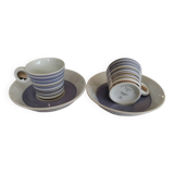 Lot de deux tasses en porcelaine de bernardaud