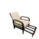 Multi-position relaxation armchair from the 1930s/40s in teak.