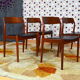 4 Chaises Danoise en Teck Norgaard Johannes 1966