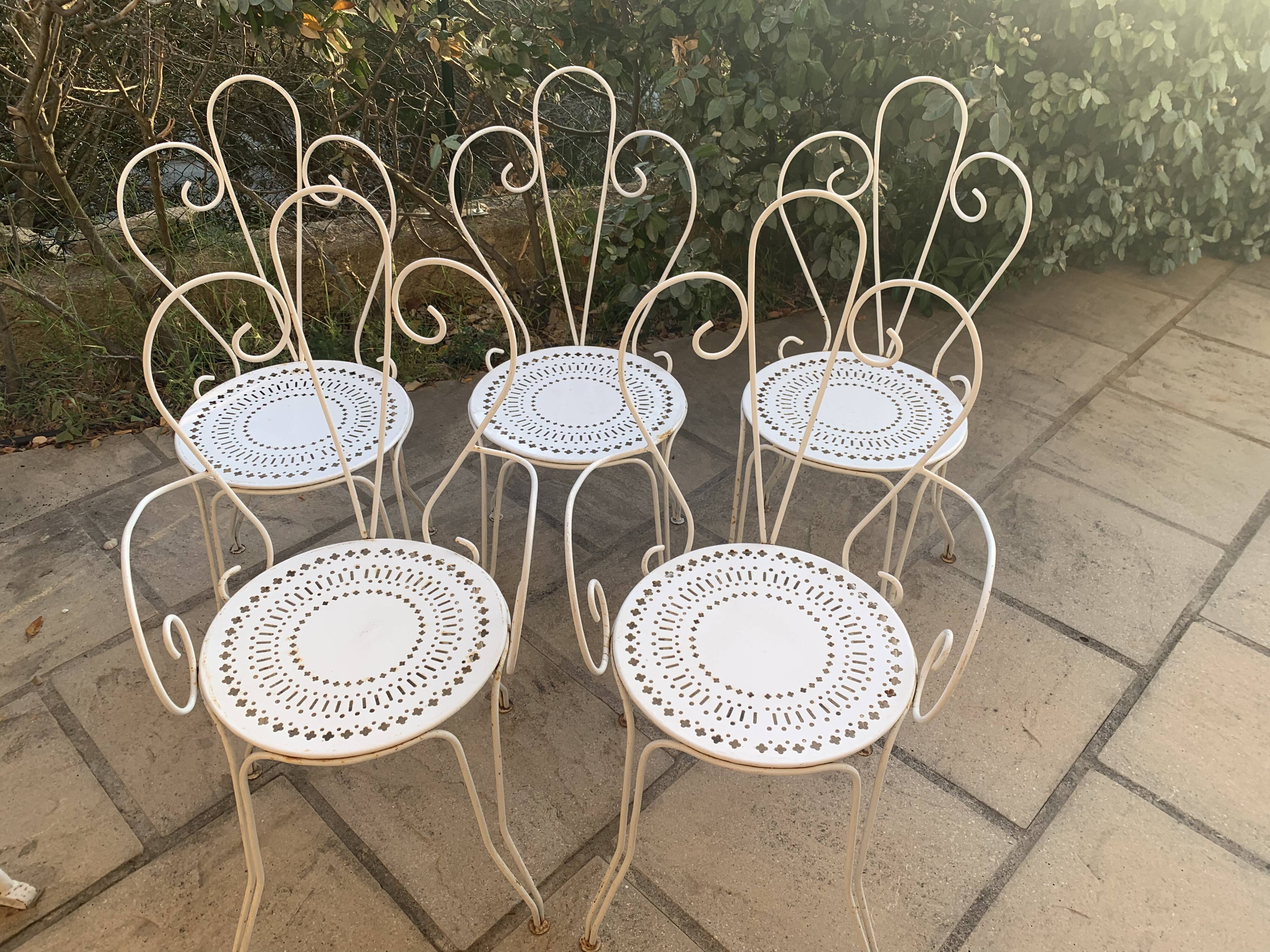 Living room wrought iron garden