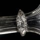 Two Le Creusot wine carafes (Baccarat) 19th century. Leaves