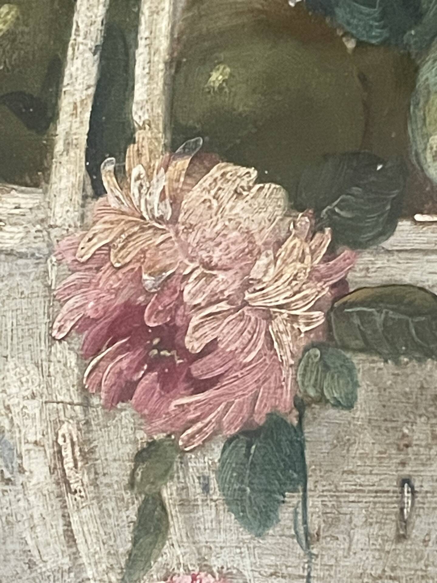 Paire de tableaux, natures mortes fruits et fleurs