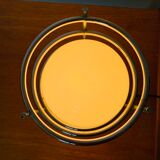 Chrome metal tripod lamp